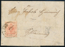 1856 3kr Levélen / On Cover "St.:GOTTHÁRD" - "NAGY-KANISA" - "SÜMEG" - "GÜNS" - "GR:BETERSDORF" - Sonstige & Ohne Zuordnung