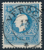 O 1858 15kr II. Nagy Festékfolttal / Large Paint Spot "VERŐCE" - Altri & Non Classificati