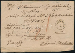 Ca 1860 Ex Offo Pénzeslevél / Insured Cover "UNG:ALTENBURG" - Other & Unclassified