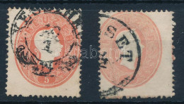O 1861 2 X 5kr Elfogazva / Shifted Perforation - Other & Unclassified