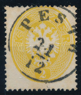 O 1863 2kr élénk Sárga Szín / Bright Yellow "PESTH" - Other & Unclassified