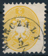 O 1864 2kr Sárga Extrém Elfogazással / Yellow, Shifted Perforation "MARCZALY" - Otros & Sin Clasificación