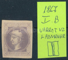 (*) 1867 Hírlapbélyeg I. B Típus Teljes Varratvízjellel (Kézikönyv 600-800P) / Newspaper Stamp With Ladurner Watermark - Andere & Zonder Classificatie