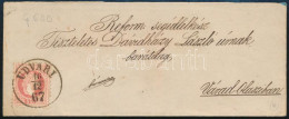 1867 5kr Levélen / On Cover "UDVARI" (Gudlin 600 P) - Váradolaszi - Altri & Non Classificati