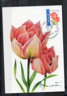 Année 2007 : Carte Maximum 3723 - Tulipe Rose - Buzin - Obli. Bruxelles-Brussel - 2001-2010