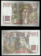 100 FRANCS JEUNE PAYSAN . 9 . 1 . 1947 . - 100 F 1945-1954 ''Jeune Paysan''