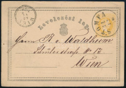 1870 2kr Díjjegyes Levelezőlap / PS-card "STOMFA" - Wien - Otros & Sin Clasificación