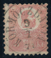 O 1871 Kőnyomat 5kr Képbe Fogazva (min 10.000) (papírelvékonyodás) / Mi 3 Shifted Perforation "KÖRMÖCZBÁNYA" (thin Paper - Other & Unclassified