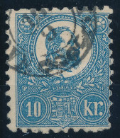 O 1871 Kőnyomat 10kr Képbe Fogazva (apró Papírelvékonyodás, Foghiba) (min 30.000) / Mi 4 With Shifted Perforation (small - Otros & Sin Clasificación