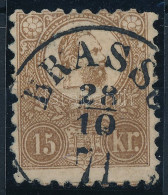 O 1871 Kőnyomat 15kr Képbe Fogazva (35.000) / Mi 5 Shifted Perforation "BRASSÓ" - Otros & Sin Clasificación