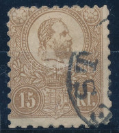 O 1871 Kőnyomat 15kr Képbe Fogazva / Shifted Perforation "(P)EST" - Altri & Non Classificati