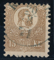 O 1871 Kőnyomat 15kr Képbe Fogazva / Shifted Perforation - Altri & Non Classificati