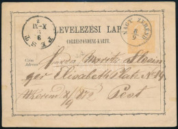 1872 2kr Díjjegyes Levelezőlap / PS-card "NAGY ZERÉND" - Pest - Altri & Non Classificati