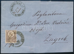 1872 15kr Ajánlott Levélen / On Registered Cover "KARLOVAC-KARLSTADT" + "PREPORUGENO / RECOMANDIRT" - Altri & Non Classificati