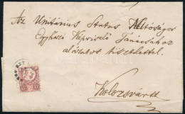 1873 Réznyomat 5kr Levélen / On Cover "ERDŐ SZT. GYÖRGY" - Kolozsvár - Altri & Non Classificati