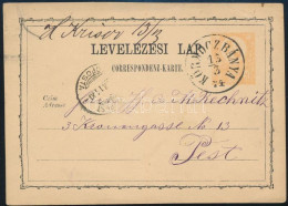 1874 2kr Díjjegyes Levelezőlap / PS-card "KÖRMÖCZBÁNYA" - Pest - Andere & Zonder Classificatie