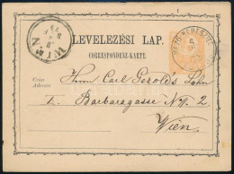 1874 2kr Díjjegyes Levelezőlap / PS-card "MEZŐ-KERESZTES / BORSOD" - Wien - Sonstige & Ohne Zuordnung