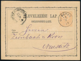 1874 2kr Díjjegyes Levelezőlap / PS-card "ÚJ-SOOVE" - Neusatz - Altri & Non Classificati