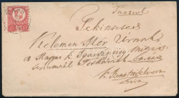 1874 5kr Levélen / On Cover "TASS" - Other & Unclassified