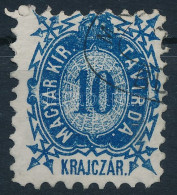 O 1873 Távírda Kőnyomat 10kr (10.000) / Mi T 2 - Otros & Sin Clasificación