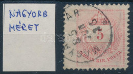 O 1881 5kr Nagyobbra Fogazva / Shifted Perforation - Autres & Non Classés