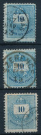O 1881 3 Db 10kr Karcokkal - Other & Unclassified