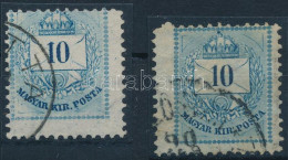 O 1881 2 Db 10kr Elfogazva / Shifted Perforation - Other & Unclassified