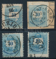 O 1881 4 Db 10kr Elfogazva / Shifted Perforation - Autres & Non Classés