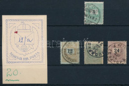 O 1889 4 Db Bélyeg Ugyanazzal A Lemezhibával / Plate Flaw - Other & Unclassified