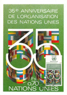 G024 United Nations Geneva 1980 The 35th Anniversary Maxicard First Day Of Issue - Altri & Non Classificati
