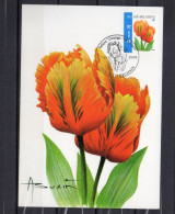 Année 2008 : Carte Maximum 3786 - Tulipe Orange - Buzin - Obli. Petit-Rechain - 2001-2010