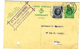 Carte Postale Pré Imprimée – Type Houyoux 30 Centimes (1927) + Timbre De 5 Centimes - Cartoline 1909-1934