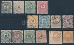 O 1898 Teljes Sor és 2 Db Hírlapbélyeg 4. Vízjelállással / Set And Newspaper Stamps With Watermark Position 4. - Autres & Non Classés