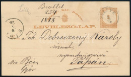 1878 2kr Díjjegyes Levelezőlap / PS-card "SELLYE" - "PÁPA" - Other & Unclassified