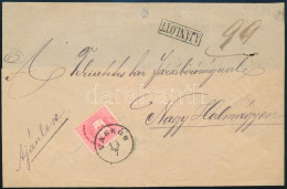 1880 5kr Ajánlott Levél Előlapon / Registered Cover Piece "VASKÓH" - Autres & Non Classés