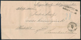 1881 Hivatalos Ajánlott Levél / Official Registered Cover "BUDAPEST / VÁR B." - Zombor - Sonstige & Ohne Zuordnung