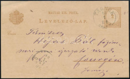 1884 2kr Díjjegyes Levelezőlap / PS-card "TÁRNOK / ZALA M." - "CSURGÓ" - Sonstige & Ohne Zuordnung