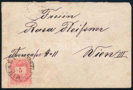 1886 2 X 5kr Levélen Bécsbe / 2 X 5kr On Cover To Vienna "MIHÁLI / SOPRON M." - Other & Unclassified