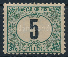 * 1903 Zöldportó (I.) 5f 11 1/2 Fogazással (12.000) / Mi 3 B (foghiba / Perf. Fault) - Autres & Non Classés