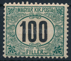 ** 1903 Zöldportó (I.) 100f 3-as Vízjelállás / Mi 9 Watermark Position: 3 - Autres & Non Classés