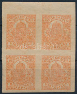 **, * 1904 Hírlapbélyeg Négyestömb / Newspaper Stamp Block Of 4 - Autres & Non Classés