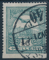 O 1909 Turul 16f Alul Fogazatlan / Mi 98 Y Imperforate Below - Altri & Non Classificati