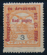 ** 1915 Hadisegély II. 3f A Fogazógép Megugrott / Mi 164 Shifted Perforation - Andere & Zonder Classificatie