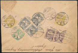 1900 Levél 20f Bérmentesítéssel 8 Db Turul Bélyegen - Cover With 8 Stamps "SZÉKESFEHÉRVÁR" - Sachsen - Otros & Sin Clasificación