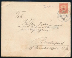 1903 Levél VESZPRÉM-GYŐR Vasúti Mozgóposta Bélyegzéssel / Cover With Railway Postmark - Andere & Zonder Classificatie