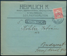 1908 Levél "KOLOZSVÁR / NAGY-KÁROLY" Vasúti Mozgóposta Bélyegzéssel / Cover With Railway Postmark - Other & Unclassified