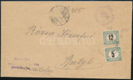 ~1910 Nyomtatvány 5f és 12f Portóval / Printed Matter With Postage Due Stamps "SÜMEG" - "ZALABÉR" - Andere & Zonder Classificatie