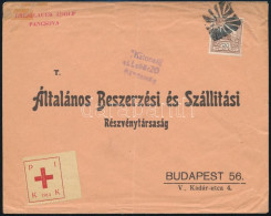 ~1915 Levél Délvidéki Néma Bélyegzéssel, Ritka / Cover With Silent Postmark - Autres & Non Classés