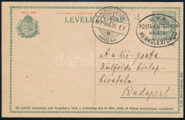 1917 5f Díjjegyes Levelezőlap / PS-card "M. KIR. POSTA- ÉS TÁVIRDA HIVATAL HERKULESFÜRDŐ" - Sonstige & Ohne Zuordnung