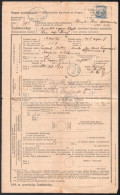 1918 Tudakozvány Arató 25f Bérmentesítéssel / Reclamation Form With 25f Franking "MEZŐ TÚR" - Other & Unclassified